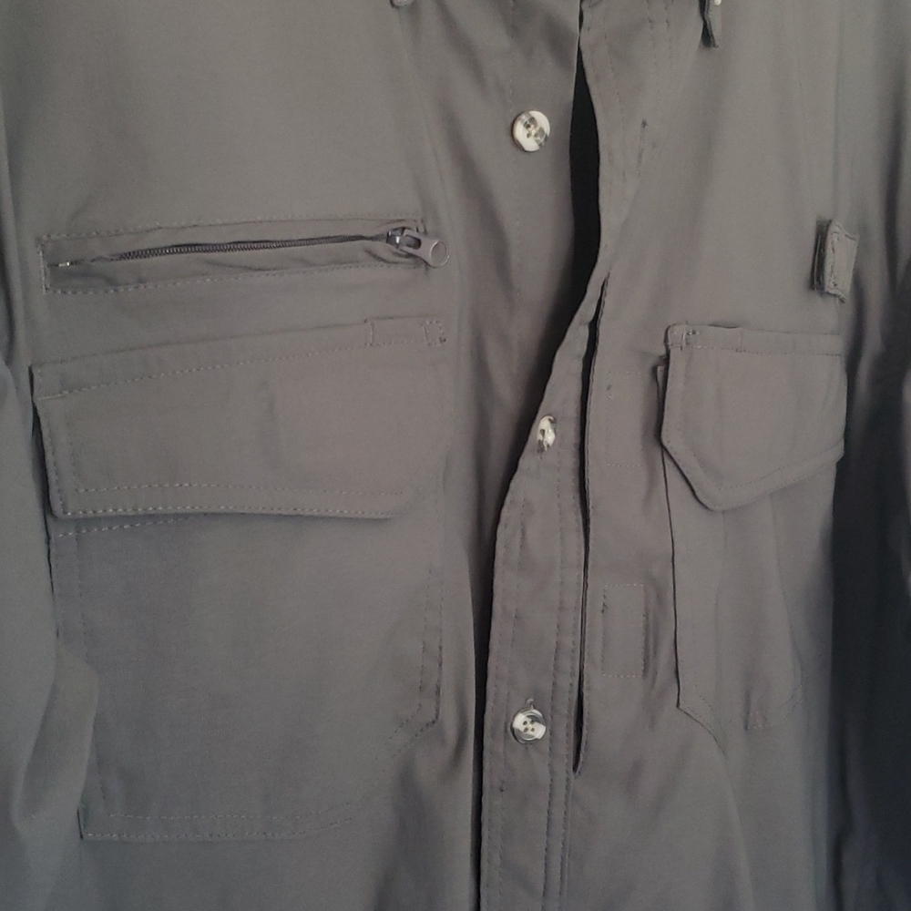 Rustic Ridge mens outdoors button down shirt nylon blend L - Picture 3 of 6